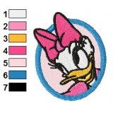 Daisy Duck Logo Embroidery Design